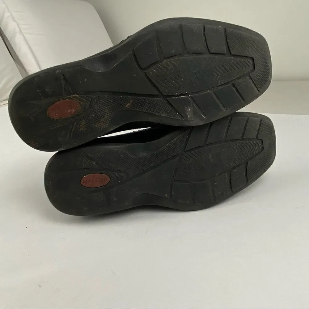 Steve Madden Men’s Leather Loafers Black Size‎ 11.5 Contemporary Minimalist